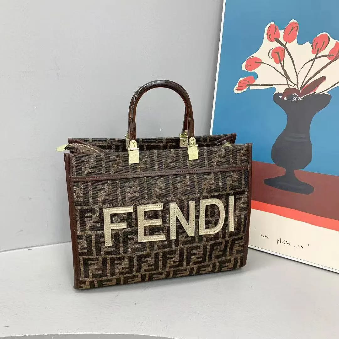 Fendi Signature Canvas Tote
