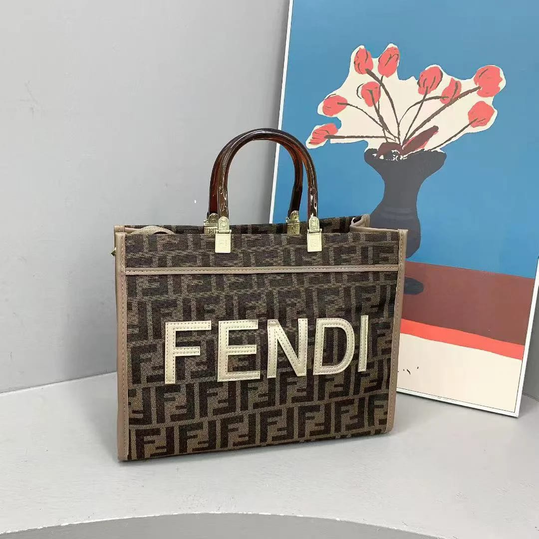 Fendi Signature Canvas Tote