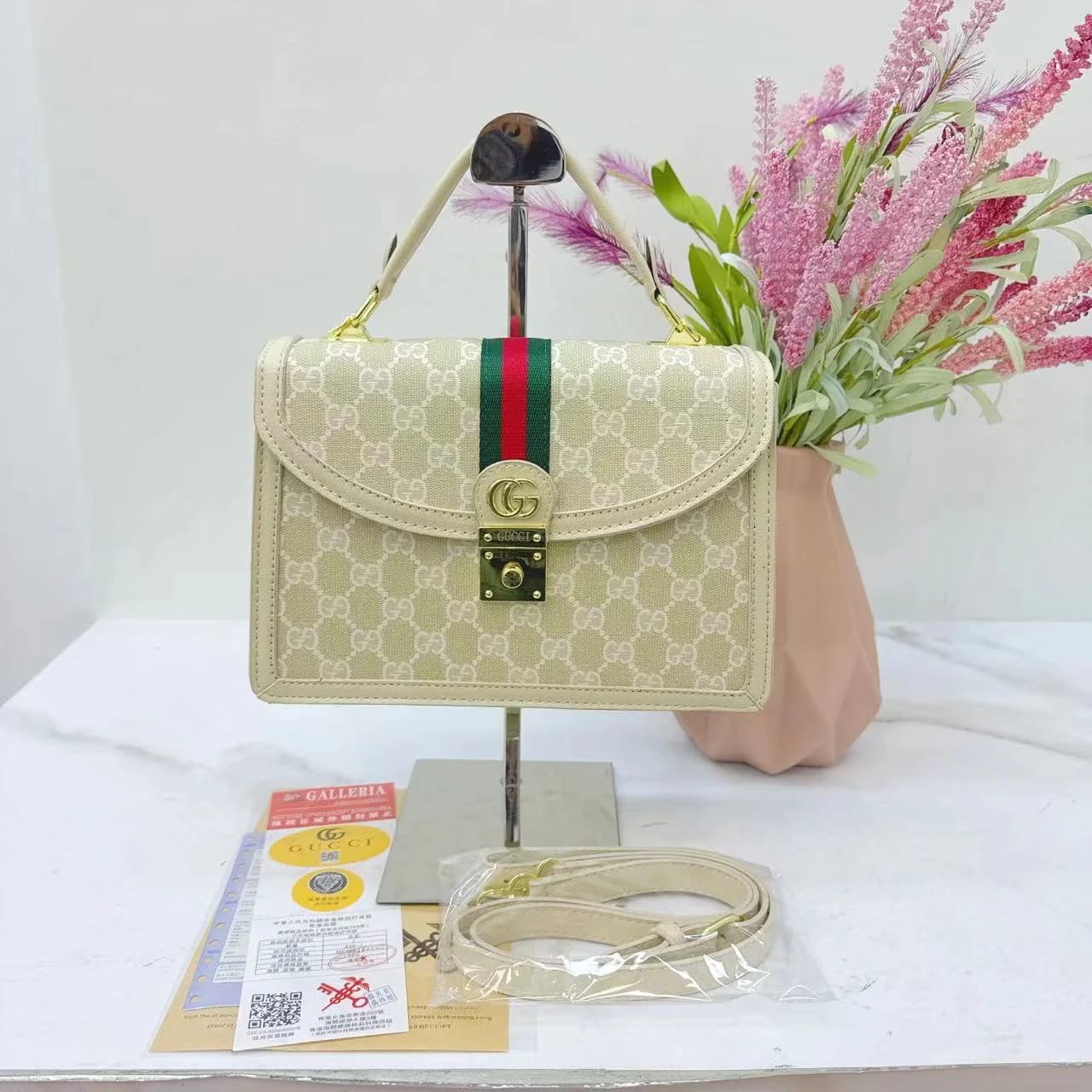 GG Padlock Top Handle Bag