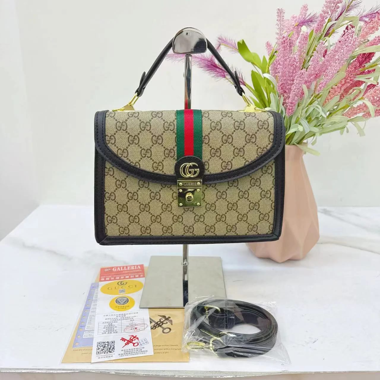 GG Padlock Top Handle Bag