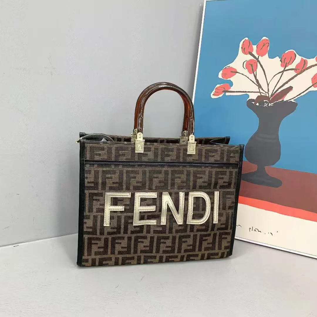 Fendi Signature Canvas Tote