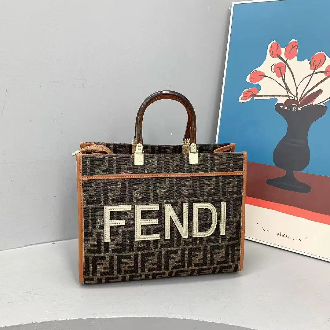 Fendi Signature Canvas Tote